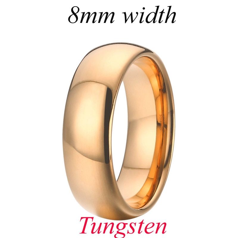 LOVE Alliances  Tungsten carbide Ring for men and women Couple wedding band marriage ring 4/6/8mm rose gold color