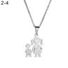 Unique Stainless Steel Single Mother Kids Pendant Chain Neckle Jewelry Gift