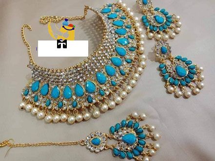 Jewellery Set 3 Part ( Necklace, Earrings & Tikli )
