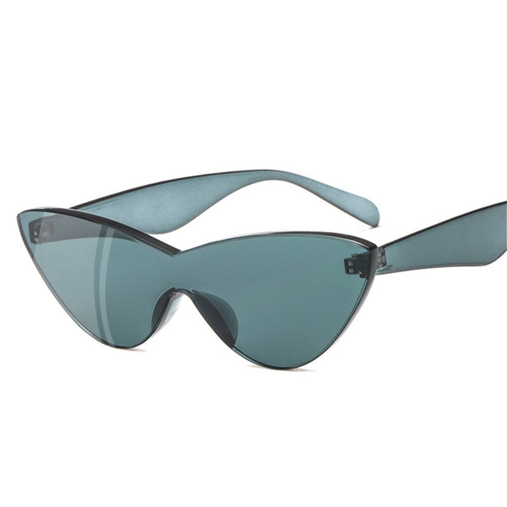 C1ZXWLYXGX one-pieceSunglasses Women Brand Designer Fashion cute retro Cat Eye Vintage cheap Sun Glasses red female