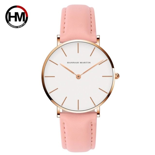 Japan Quartz Movement Women Fashion Watch Leather Strap Ladies Wristwatches Bracelet Brand Waterproof watch relogio feminino