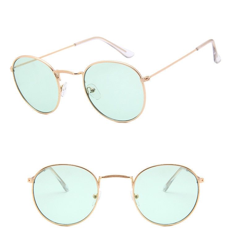 RBROVO 2021 Metal Vintage Sunglasses Men Mirror Classic Retro Street Beat Round Glasses Women Glasses Driving Oculos De Sol