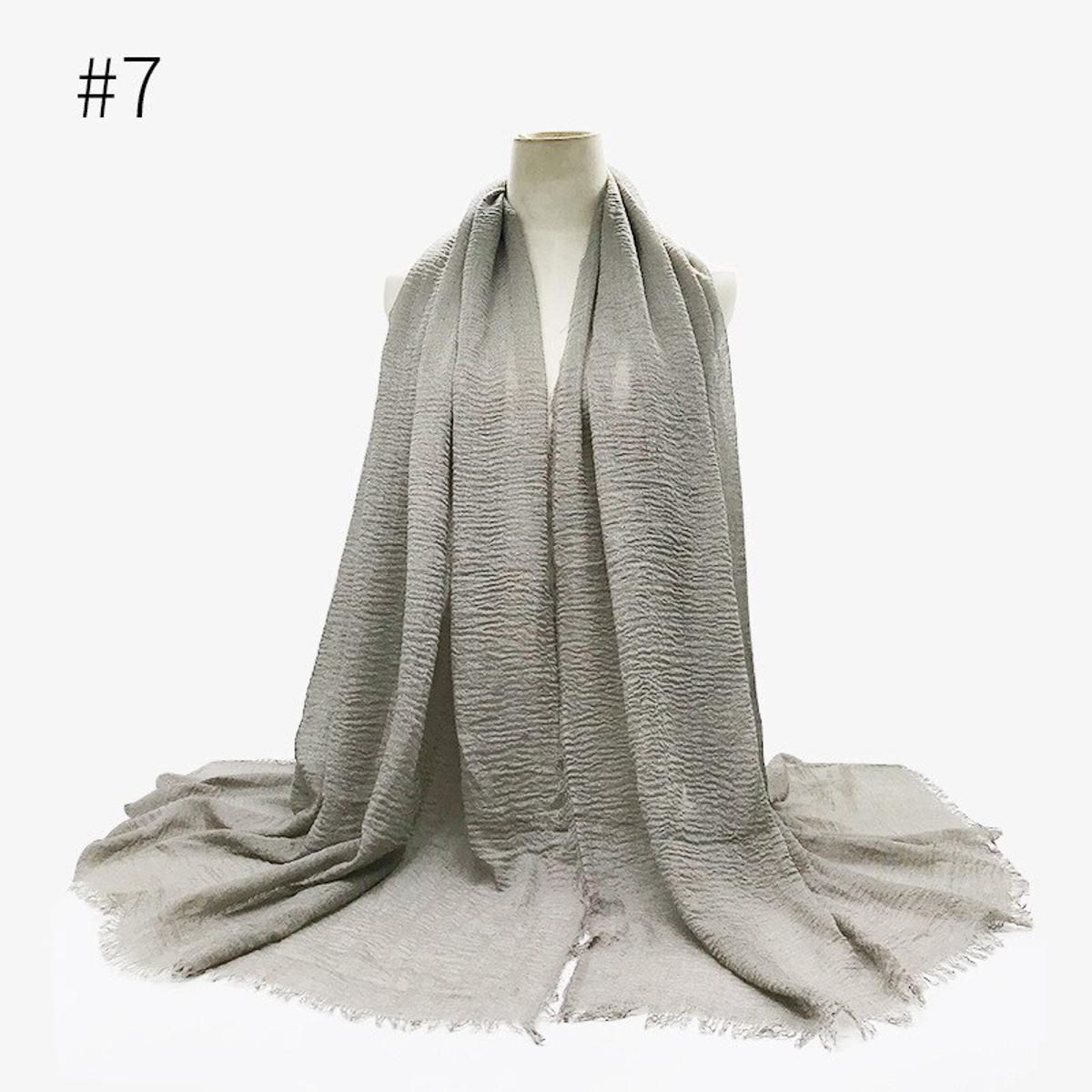 Promotion sale! Plain Color Women Scarf Africa Headband Maxi Crinkle Cloud Hijab Muslim Long Shawl Stole Wrap 180X95CM 68colors
