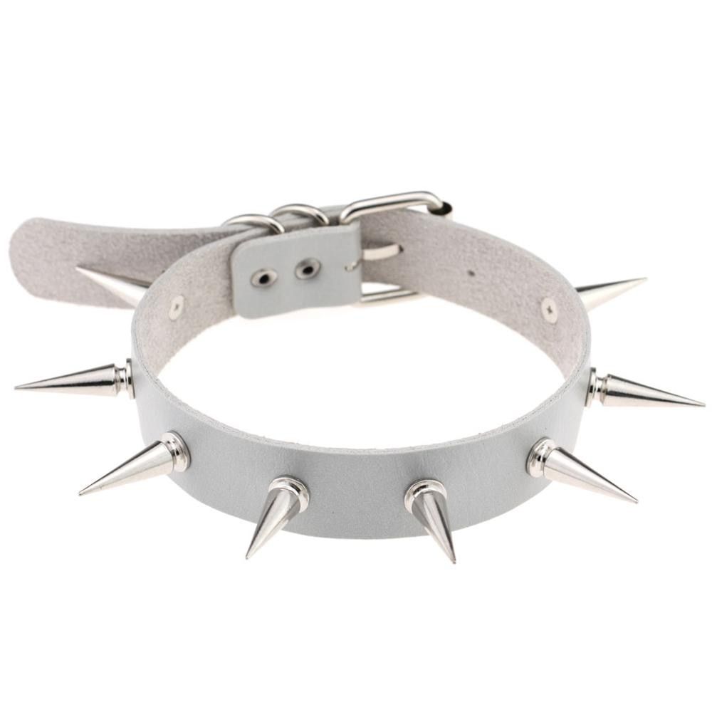 Black Spike Choker Belt Collar Women Pu Leather Goth Choker Necklace for Women Party Club Chockers Sexy Gothic Jewelry Harajuku