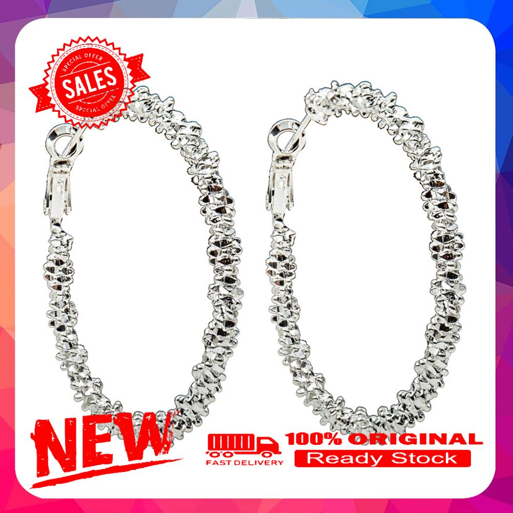 Large Circle Hoop Dangle Ear Stud Statement Earrings Fashion Women's Jewelry