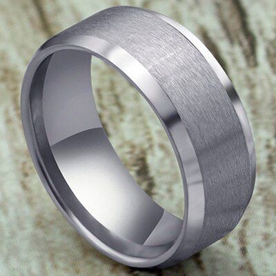 316L Stainless Steel Rings 8mm Wedding Rings for Men 2020 Classic Ring Male