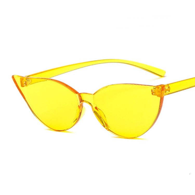 Fashion Sunglasses Women Ladies Red Yellow Fashion Cat Eye Sun Glasses Female Driving Shades UV400 Oculos De Sol Feminino