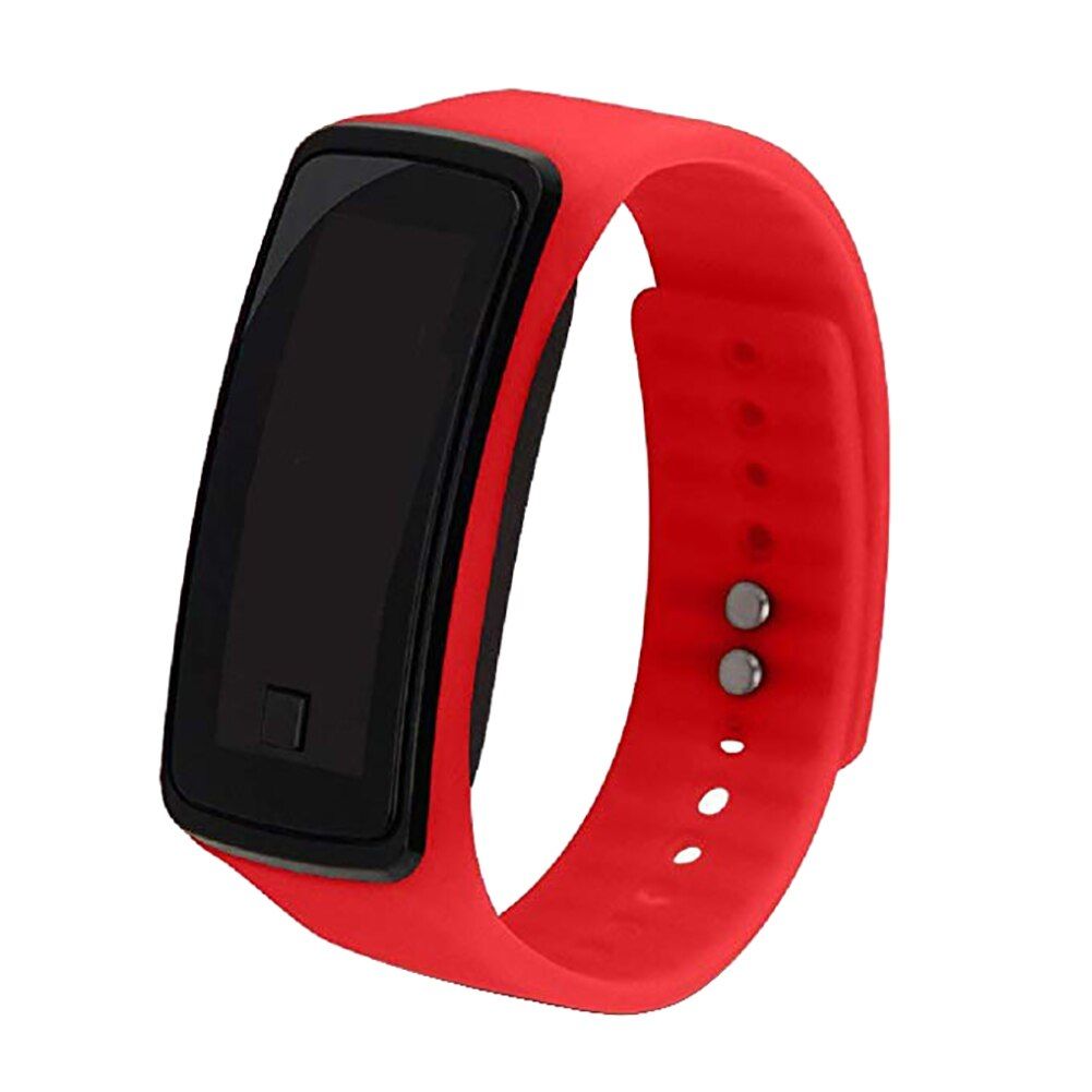Children Student Electronic LED Sport Silicone Watchband Wrist Watch Men and Women Male And Female Students Silicone Watches