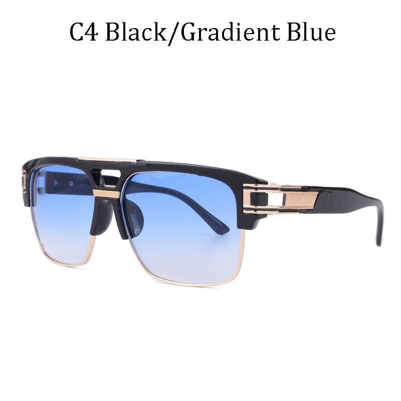 6626 C42021 Luxury brand design Classic grandmaster four Style Gradient lens Sunglasses Men Vintage Sun Glasses for women Oculos de sol