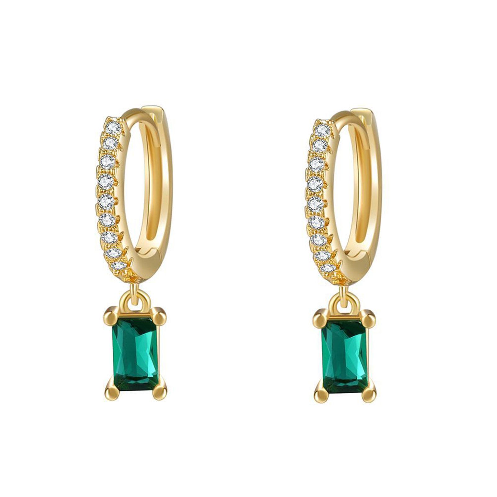 Wedding Earrings Shiny Geometric Circle Earrings