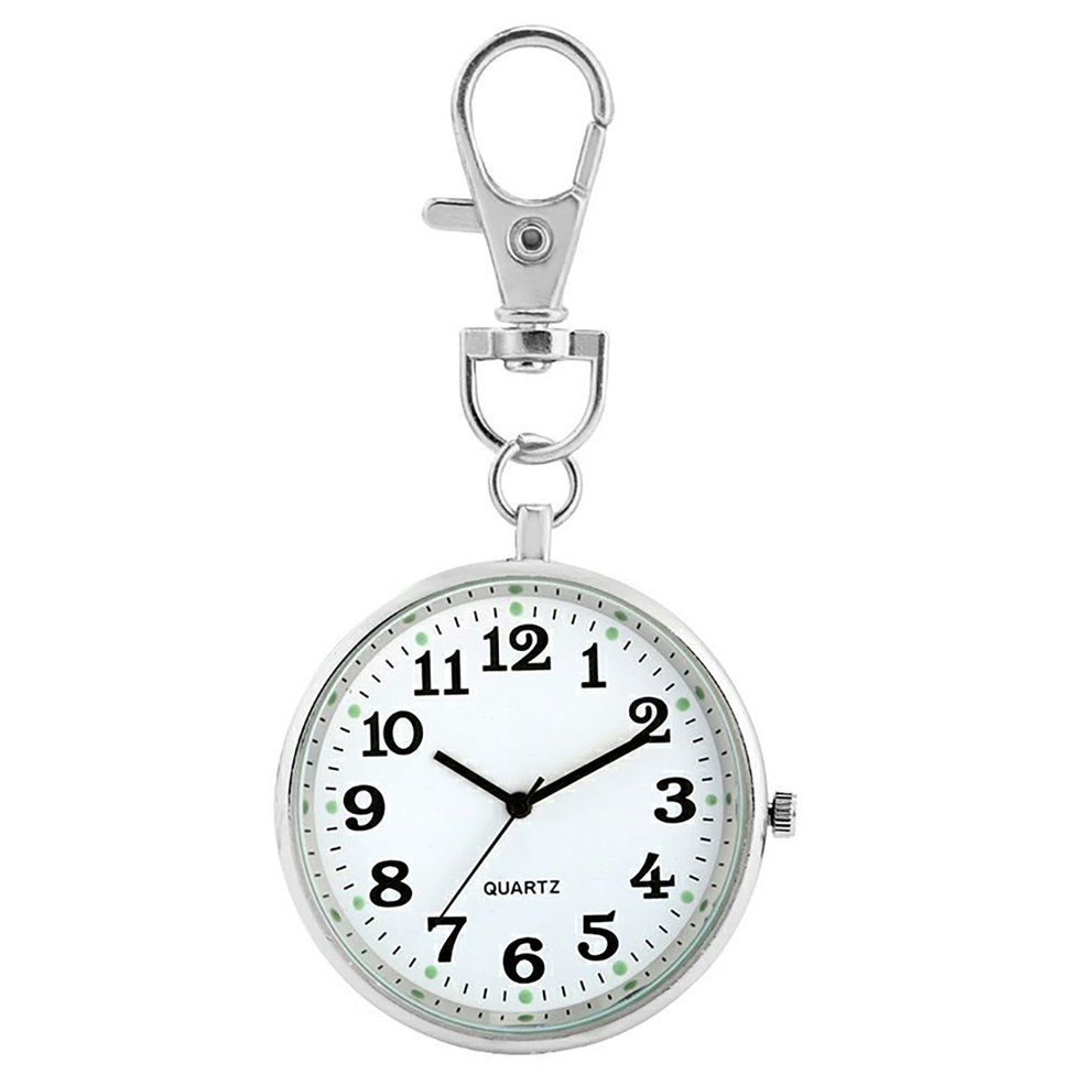 Quartz Retro Pocket Watch Large Digital Necklace Watch With Lobster Buckle