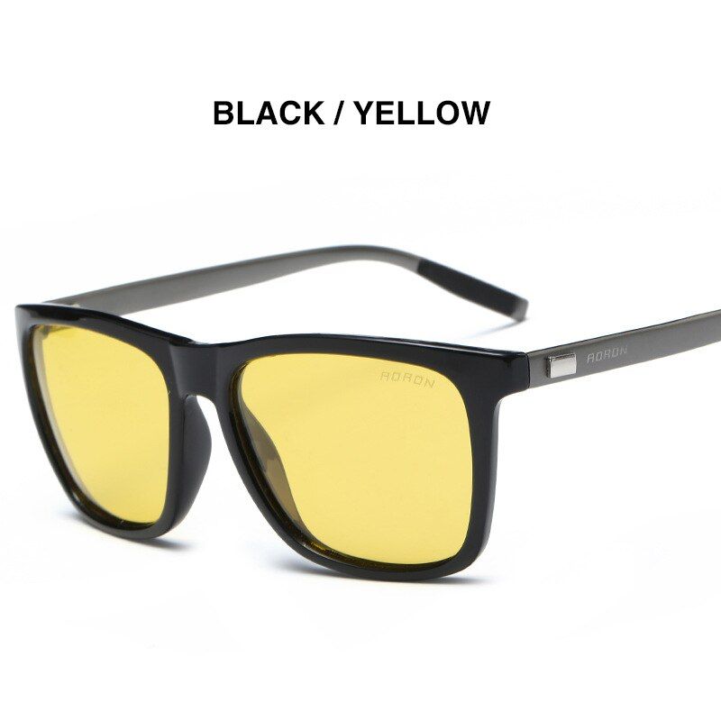 AORON Mens Polarized Sunglasses men Classic Square Sun Glasses UV400 Mirror Aluminum Leg Eyeglass