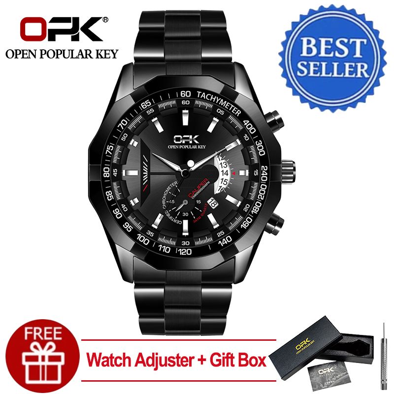 OPK Fashion Sport Waterproof Stainless Steel Watch for Men -8108