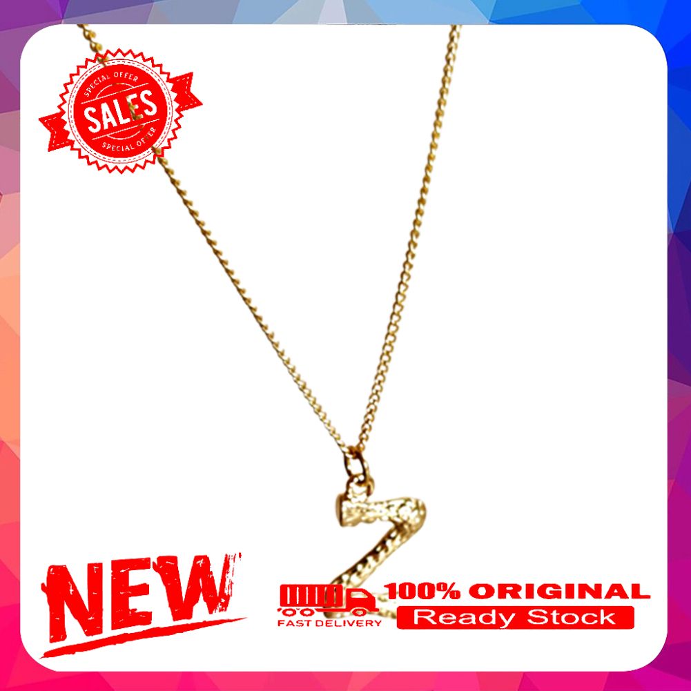 Minimalist Women Letter Alphabet Pendant Short Chain Necklace Party Jewelry Gift
