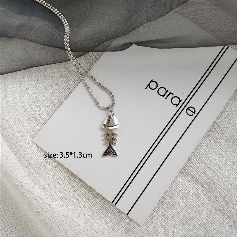 Punk Alien Dragon Alloy Pendant Necklace for Women Men Gothic Skull Heart Unicorn Stainless steel beads Chains Unisex Jewelry