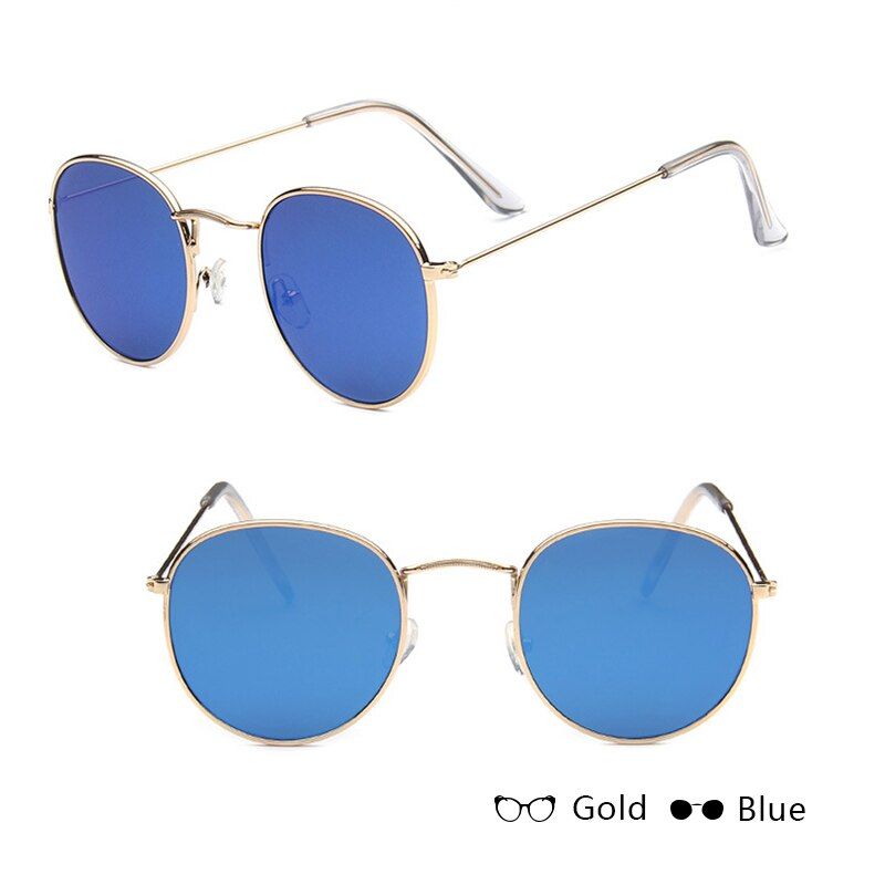 19Fashion Colorful Round Sun Glasses For Women Sunglass Luxury Metal Eyeglasses Frame Girl Summer Outdoor UV400 Eyewear lunettes