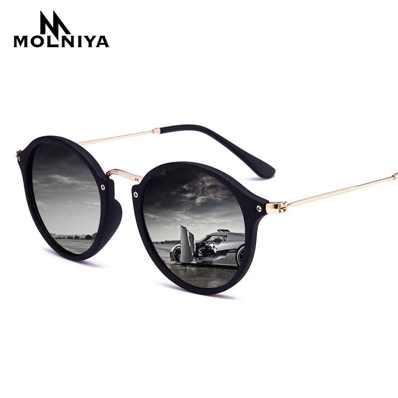 92019 Arrival Round Sunglasses Retro Men women Brand Designer Sun glasses Vintage coating mirrored Oculos De sol UV400
