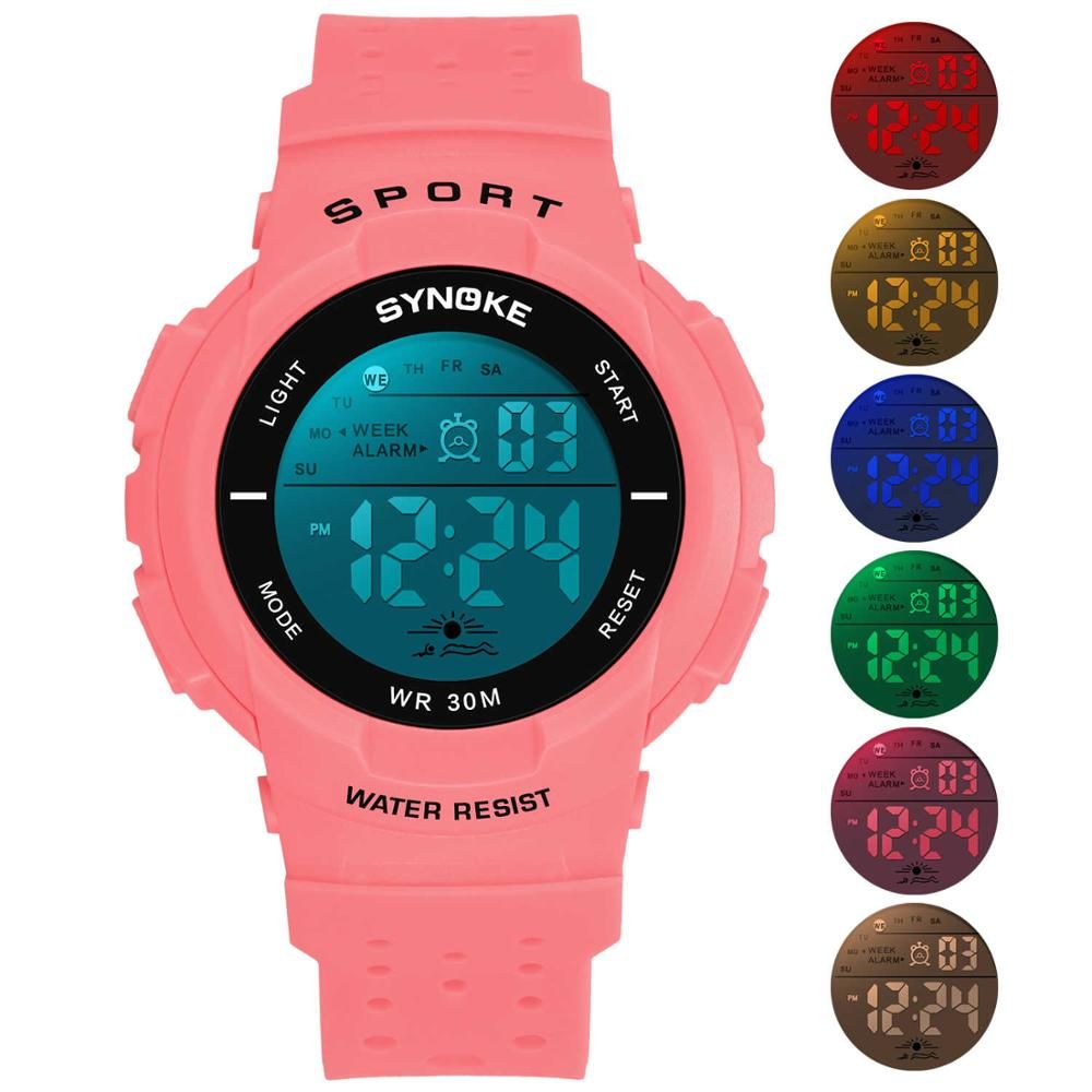 SYNOKE Children Student Sports Watch Digital Wristwatch For Students Clock Multifunction Electronic Watch relogio infantil