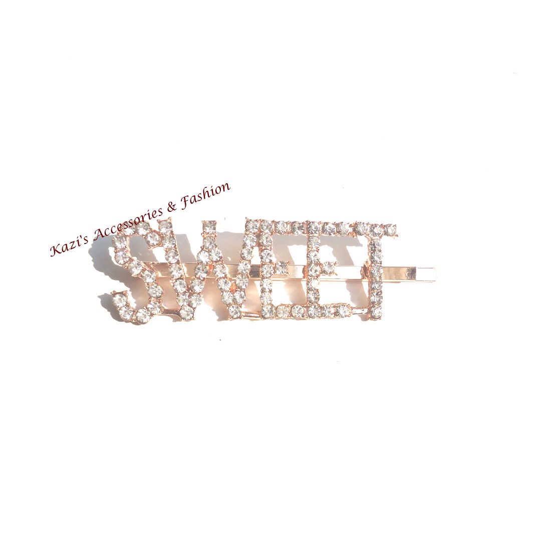 Rhinestone Golden Hair Pins Accessories Custom Sparkly Zodiac Hair Clip for Women Girls.