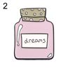 Cartoon Clock Bottle Music Player Enamel Brooch Pin Collar Lapel Badge Jewelry