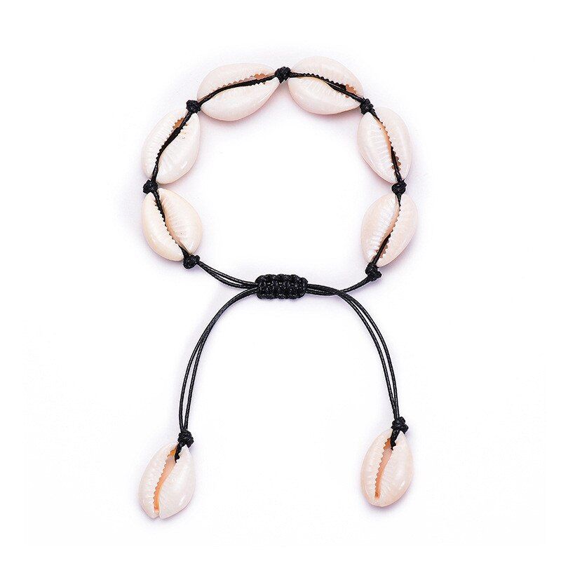 Rope Chain Natural Shell Necklace For Women Summer Beach Gift Seashell Choker Collar