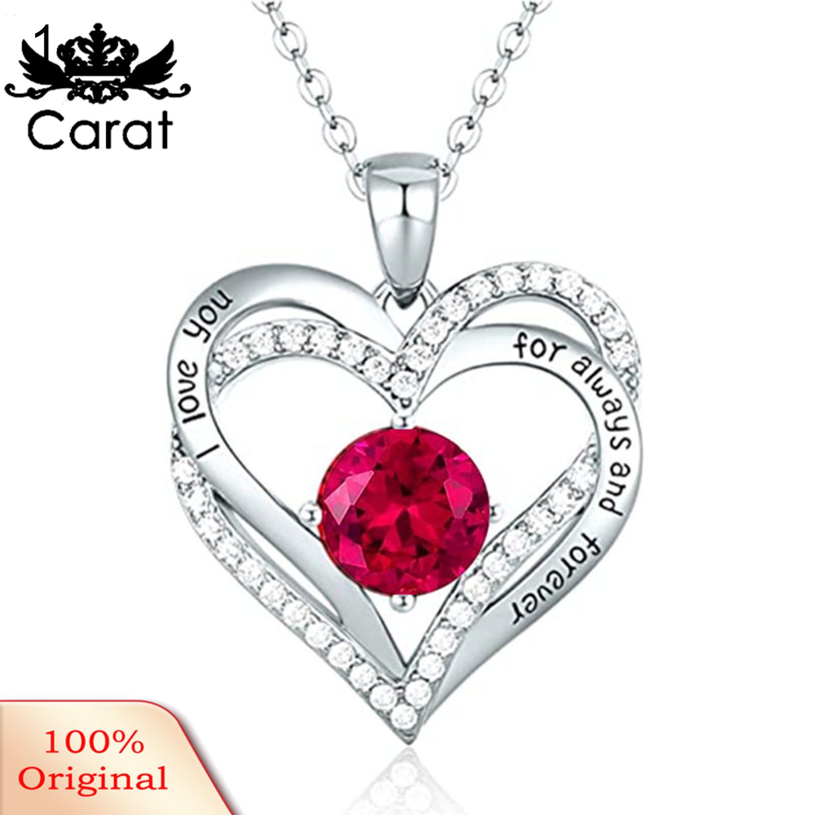 Carat Party Neckle Nice Elegant Love Heart Pendant Fashion Neckle For Women