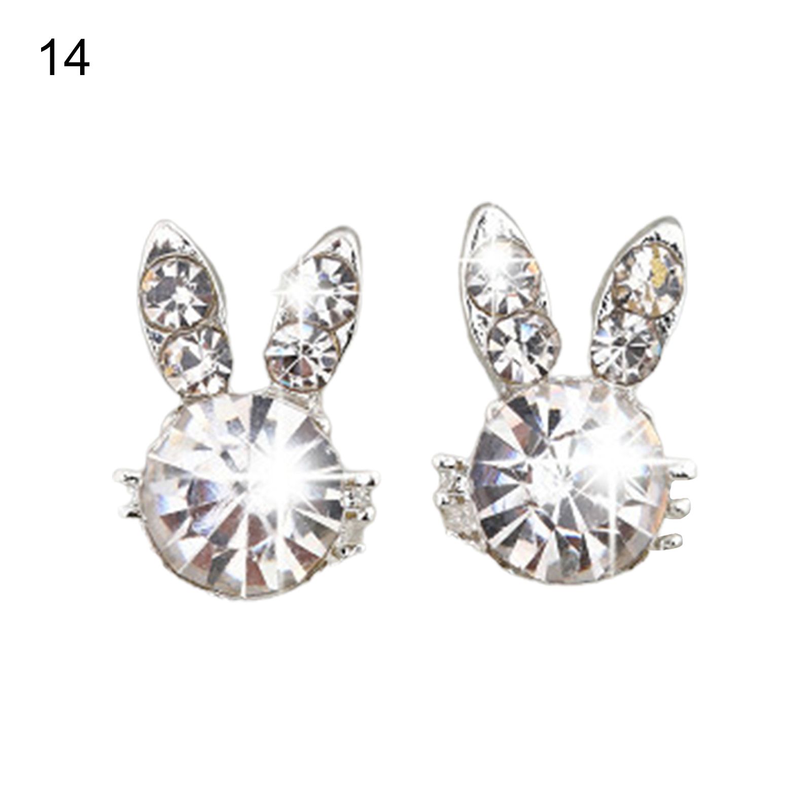 Women Ear Studs Cherry Cubic Zirconia All Match Ear Studs