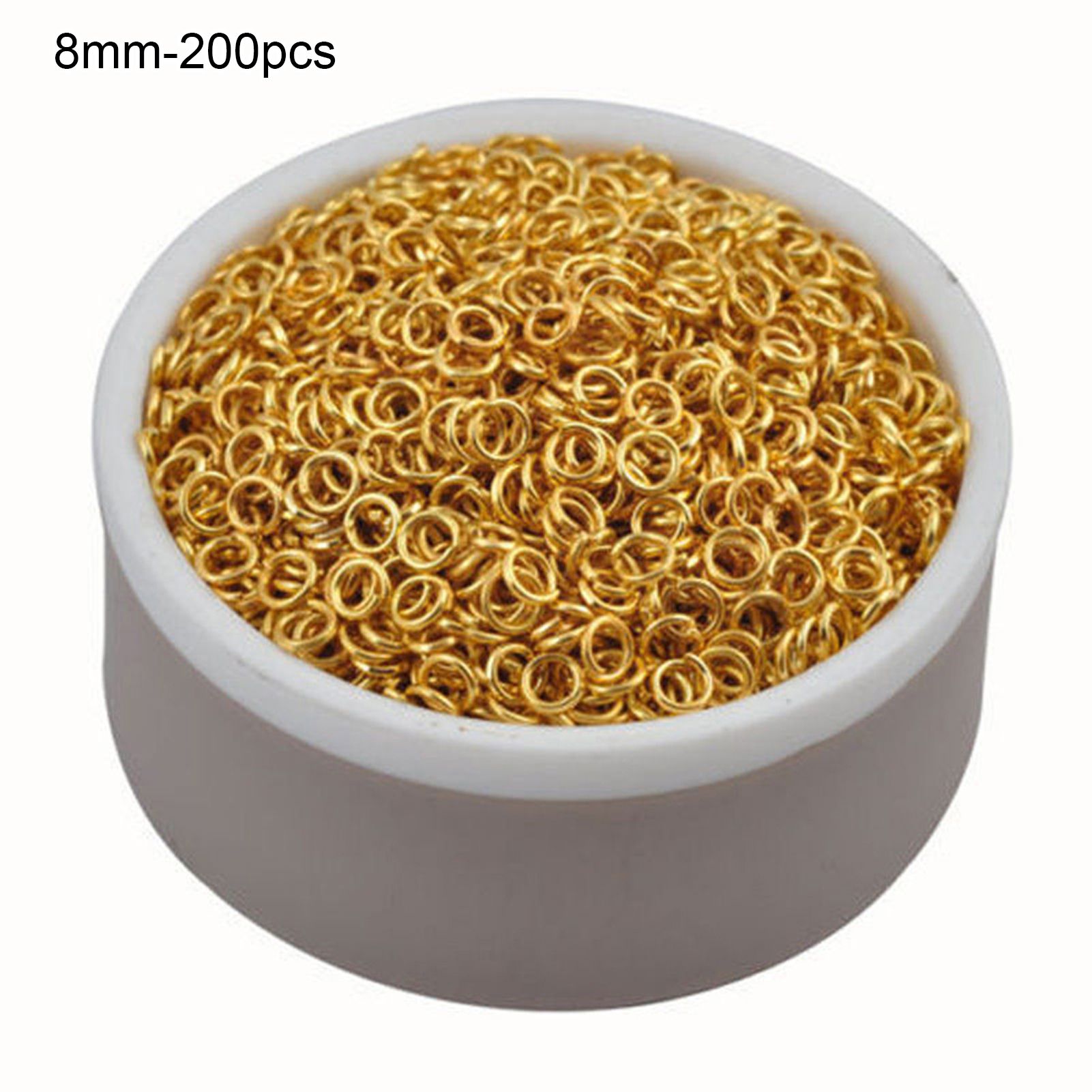 6/7/8mm Metal Open Jump Split Connecting Rings DIY Jewelry Findings Connectors