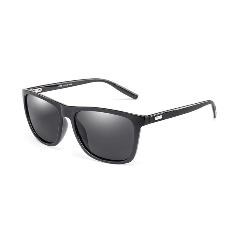 BlackUnisex Classic Square Polarized Sunglasses Ultra Light Retro Sun Glasses For Men Women Driving Eyes Protector Glasses Fashion
