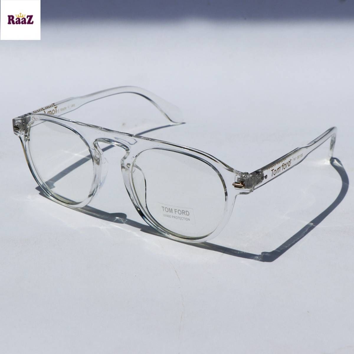 Unisex Tom Ford Full White Stylish Watermark Frame