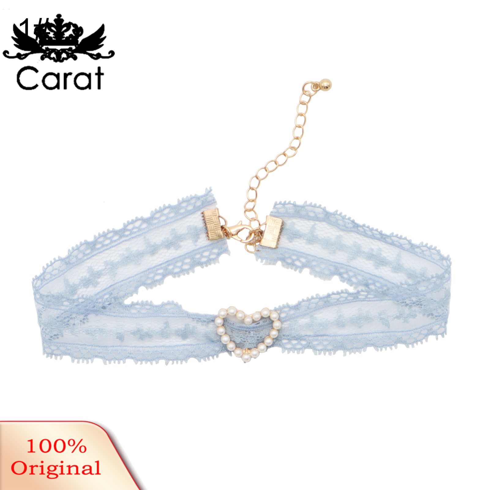 Female Fashionable Necklace Fairy Lace Faux Pearl Choker Clavicle Chain Jewelry