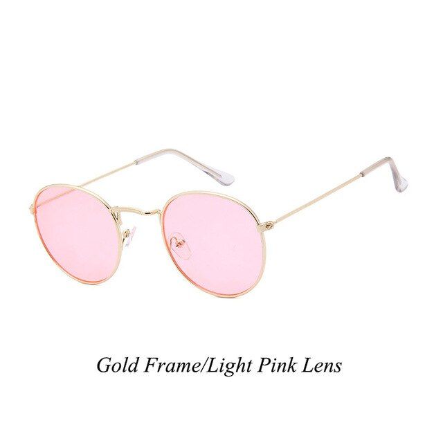 WTMN34470516Psacss Metal Round Sunglasses Men Women Vintage Rainbow Color Trend Brand Designer Sun Glasses oculos de sol feminino VU400