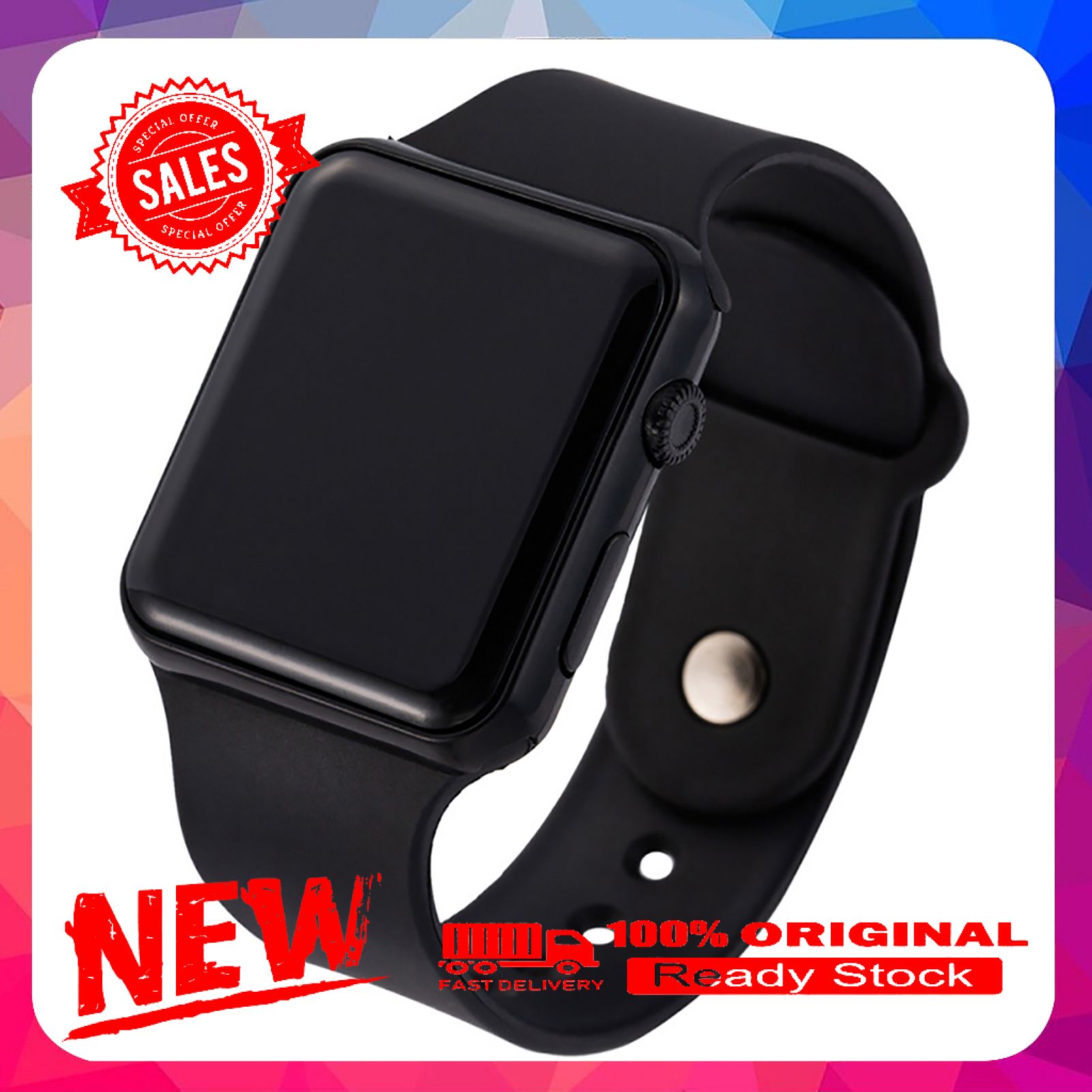 Watches Square Unisex Square LED Digital Sport Watches for Chidren