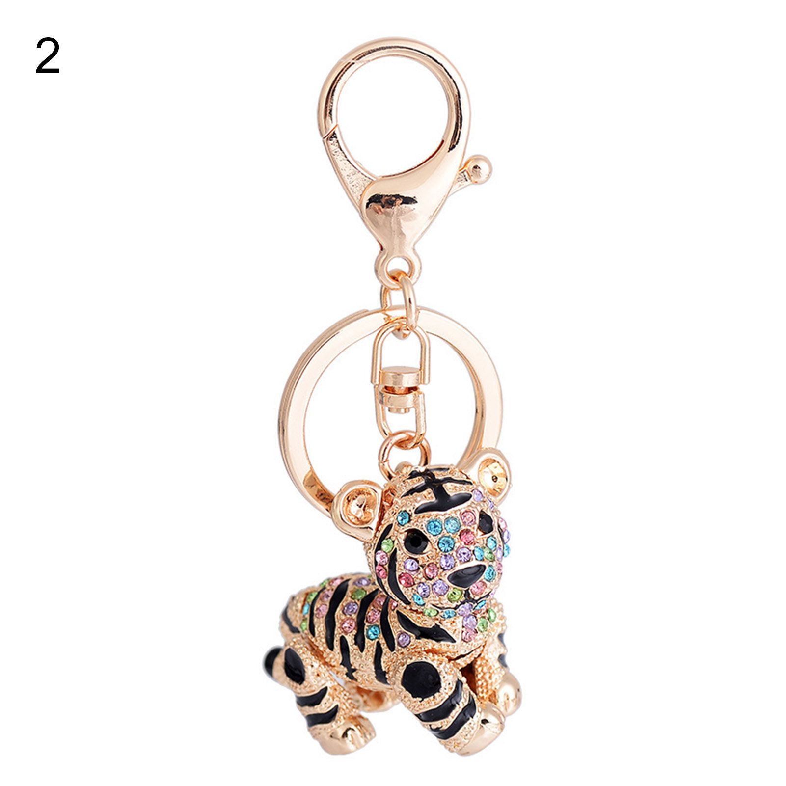Key g -looking 3D Tiger Pendant Charming Key Chain