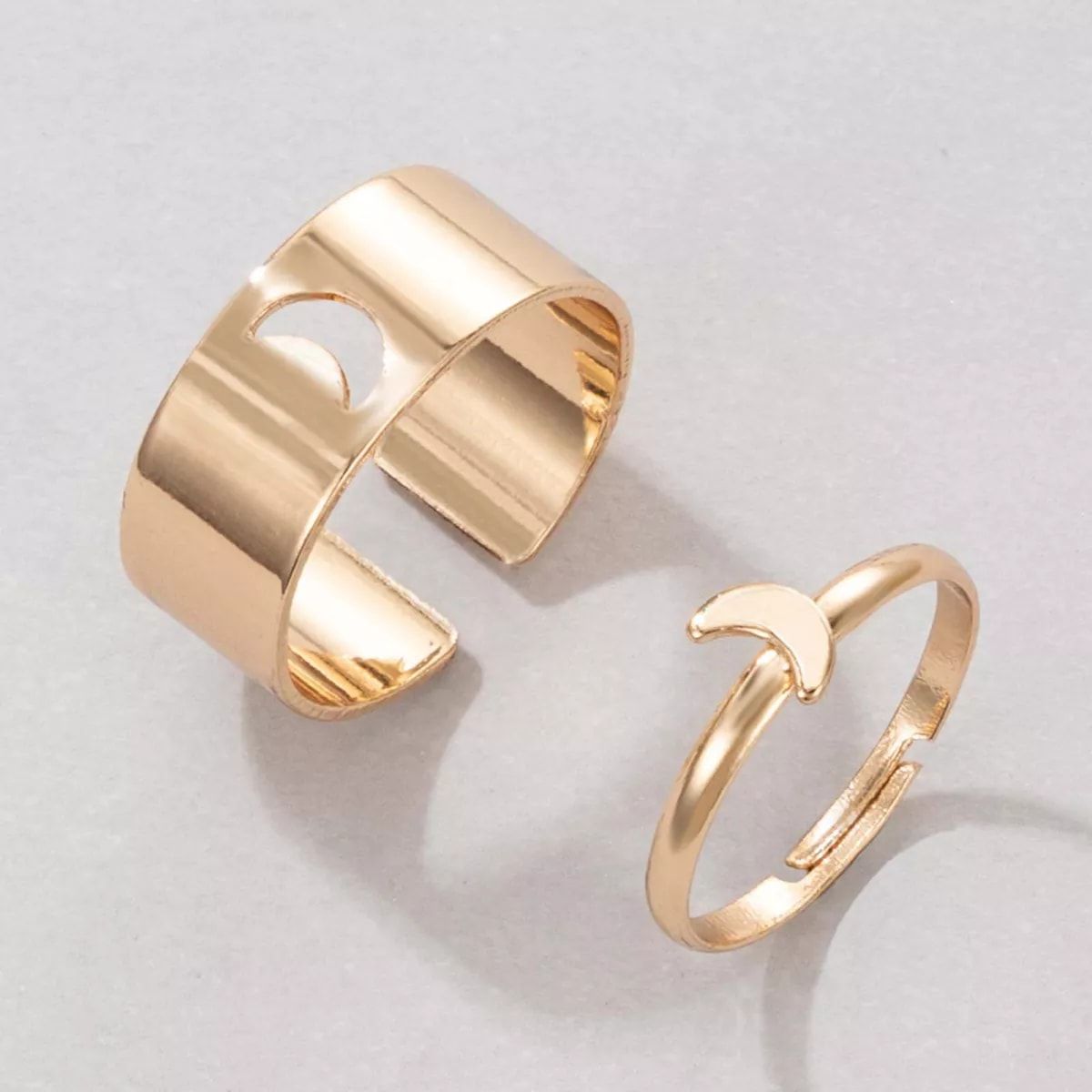 Finger Ring Heart/Moon/ Attrtive Couple Open Rings