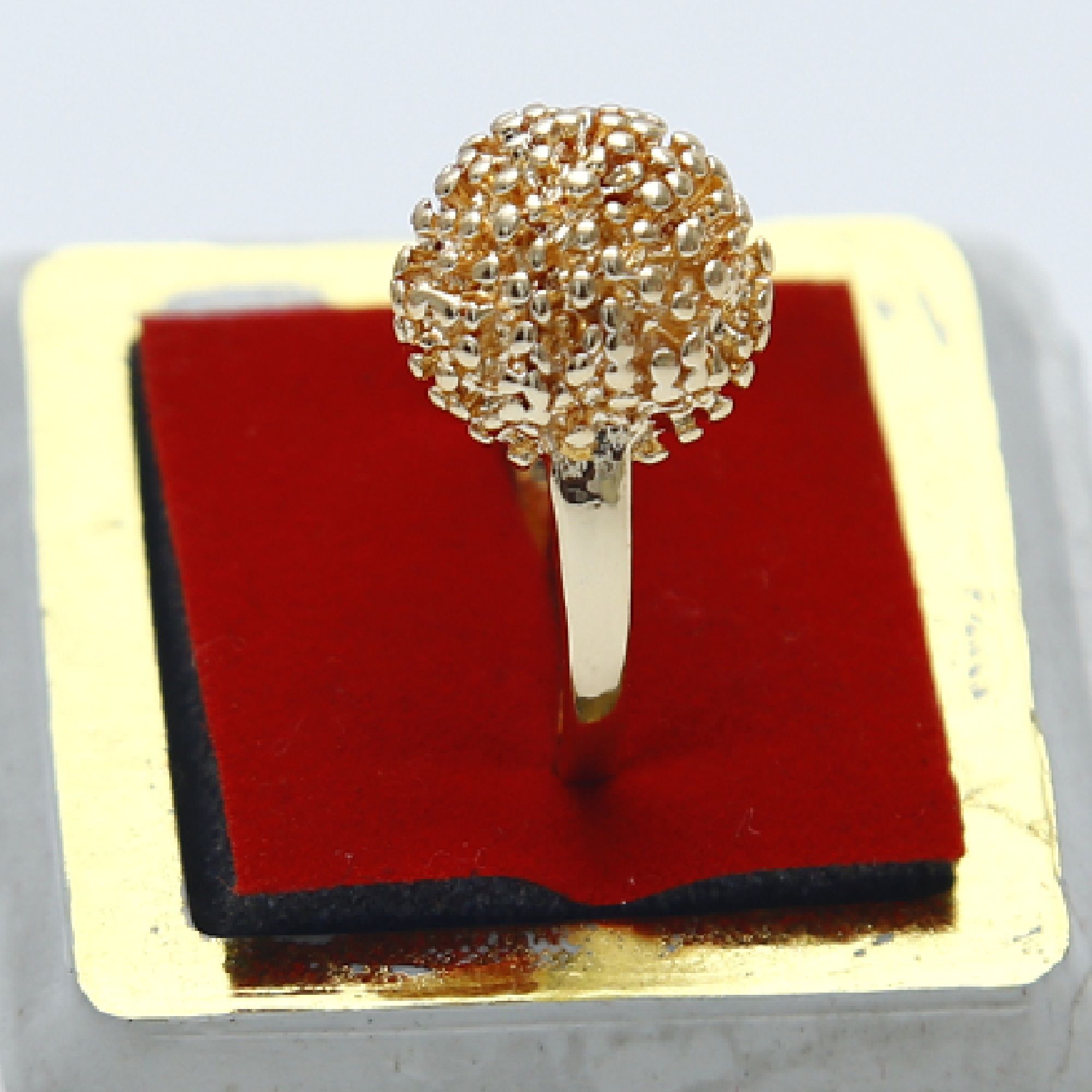 Finger Ring Kadam Flower Design Gold Plated For Women,Girl & Ladies -1 PCS
