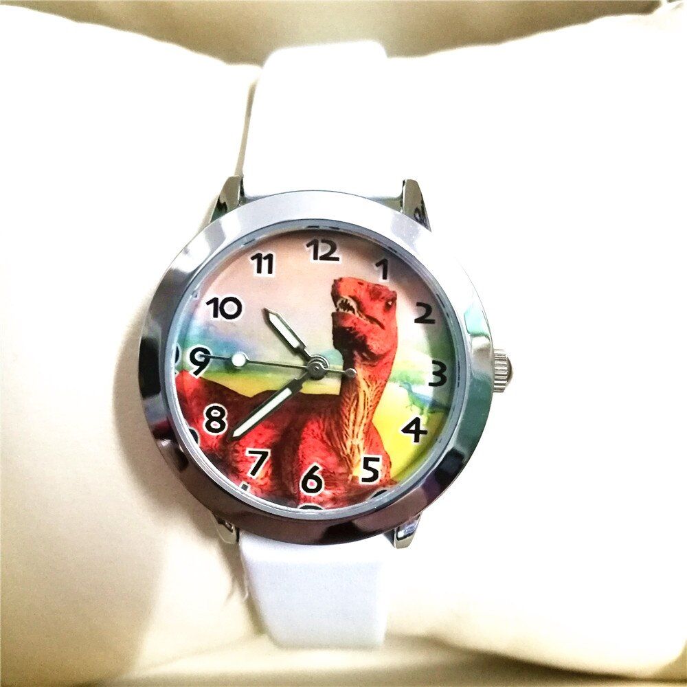 students Dinosaur pattern watches children causal quartz wrist watch 3D Cartoon kids boy gift clock relogio infantil elsa saat