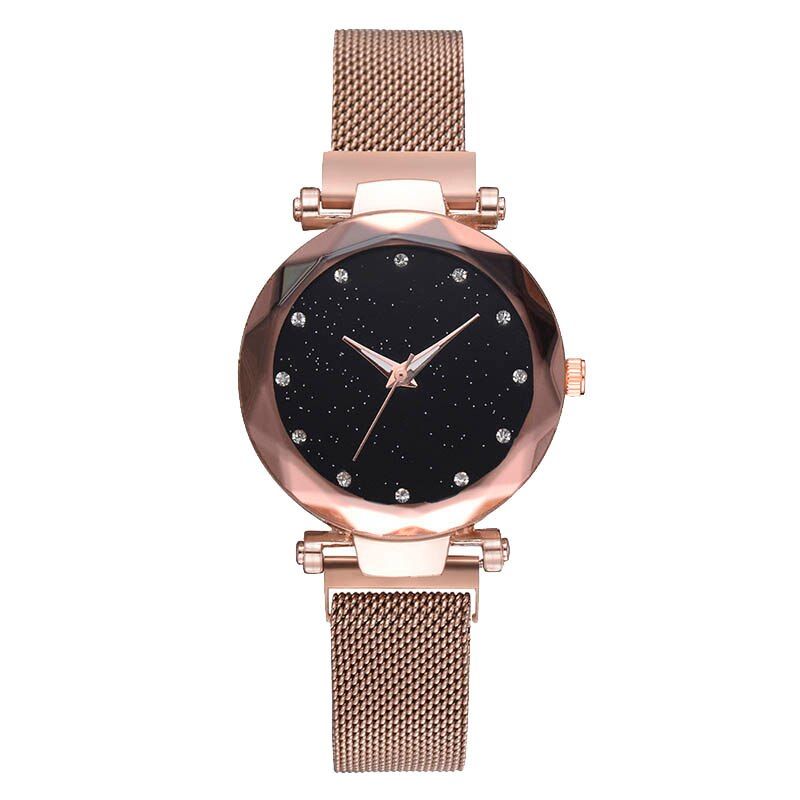 Women Watches Fashion Casual Bracelet Watch Women Relogio Leather Rhinestone Analog Quartz Watch Clock Female Montre Femme