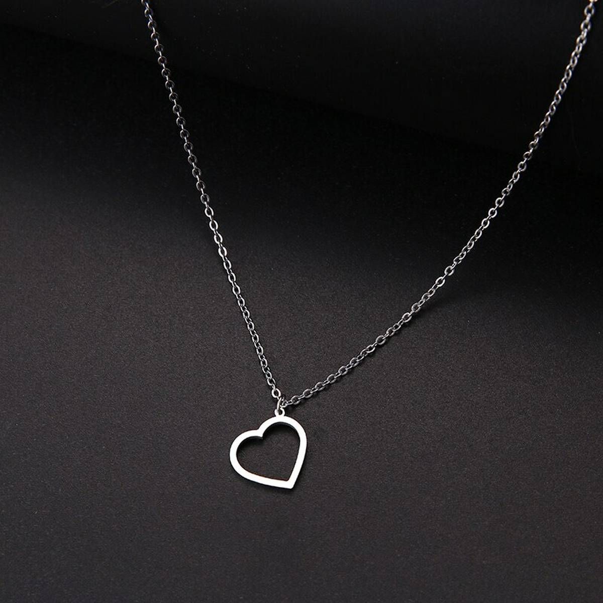 DOTIFI For Women Love 8 Character Necklaces Stainless Steel Endless Pendant Friendship Necklace Jewelry Best Friend Gift