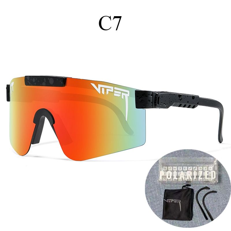 PIT VIPER   Sunglasses UV400  Fashion larized Eyewear Sun Glasses Outdoor M Goggles with Box-C07-Orial Box