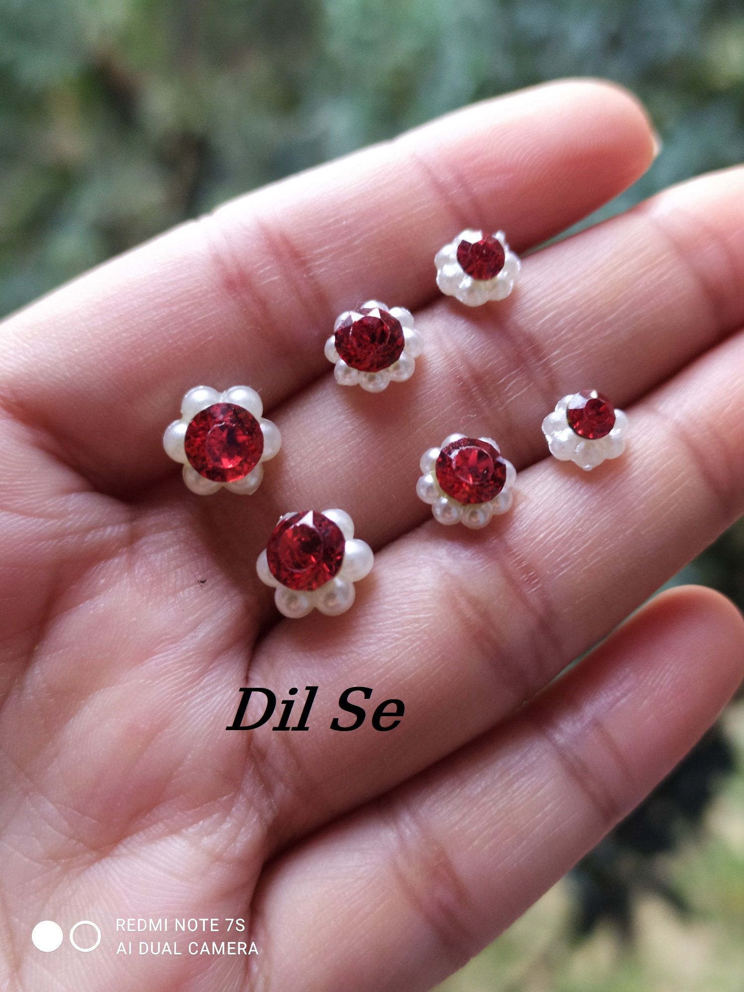 Fashionable one stone Earrings - 3 pair.
