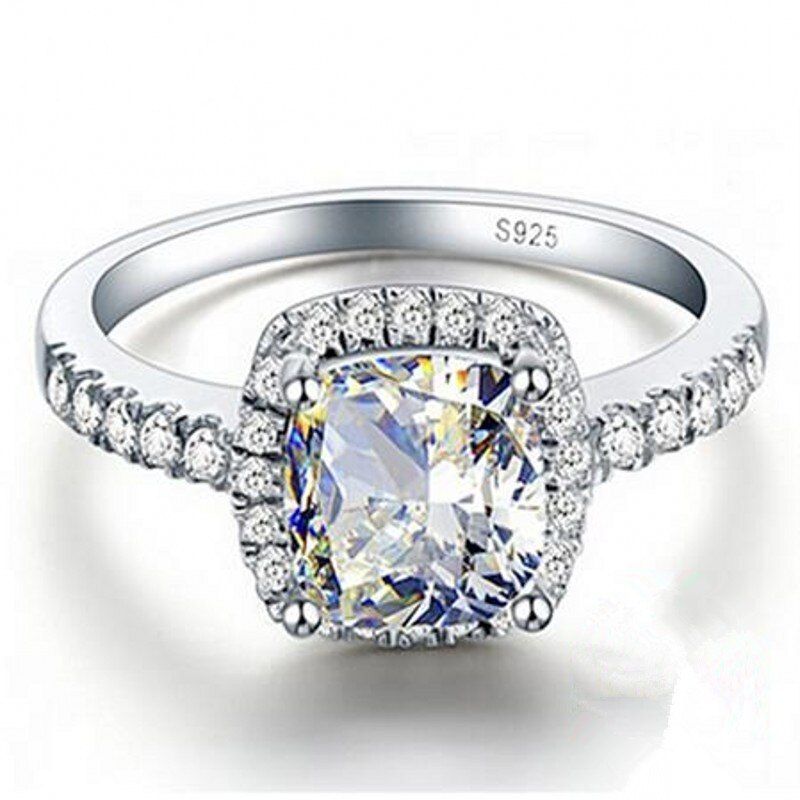 CC 925 Silver Rings For Women Charms Ladies Jewelry Midi White Gold Color Engagement Party Ring Bridal Wedding 596 Drop Shipping