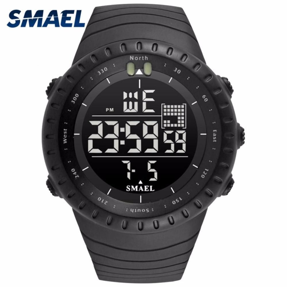 【BestGO】Brand SMAEL Watches Men's Electronic Watch Waterproof Light Rubber Strap Band Clock Male Watches Stopwatch Digital Led Sports Wrist Watches - intl