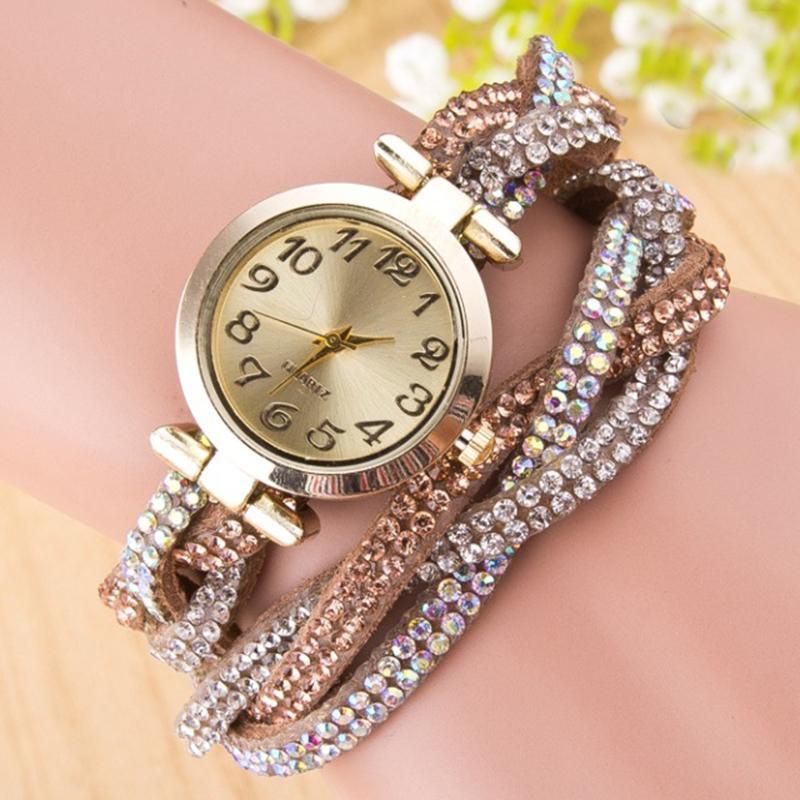 【BestGO】Women's Rhinestone Watches Crystal Quartz Watch