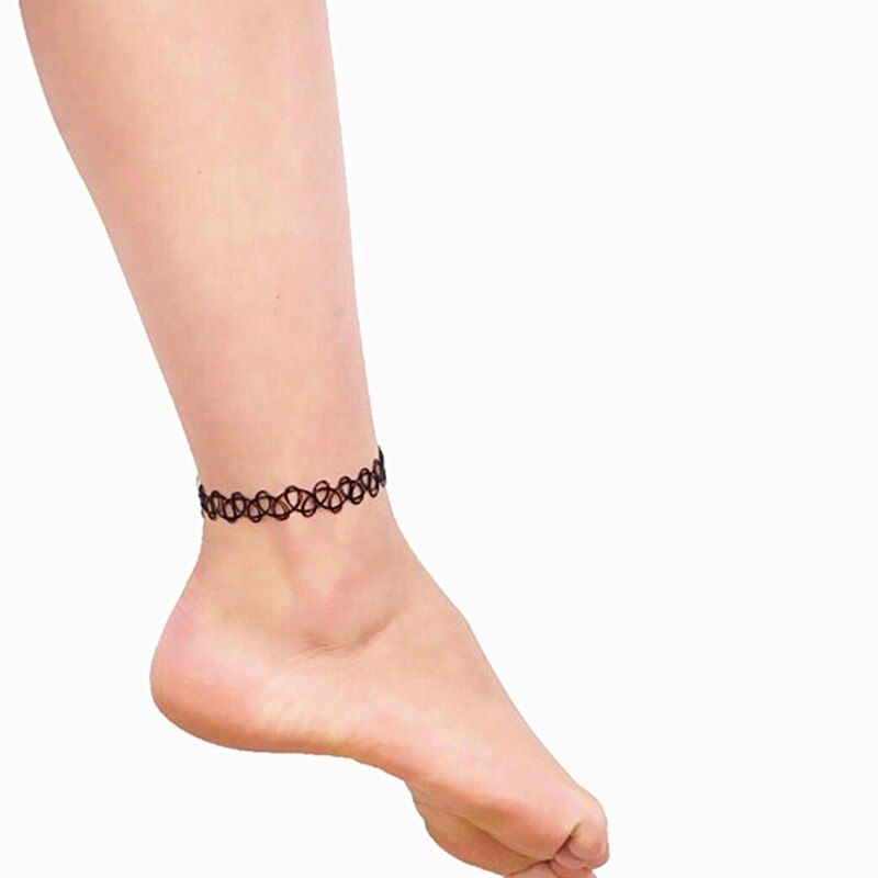 Anklet Beads Black Rope Constellations for Leg Chain Tassel Women Fashion Chain Jewelry