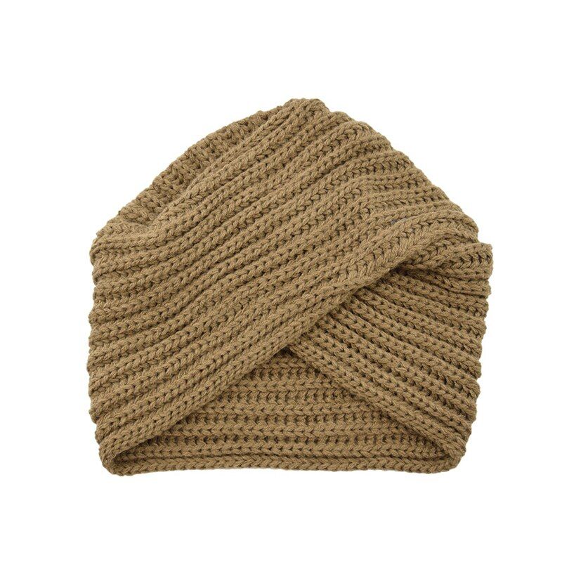 Women Bohemian Knitted Winter Hats for Women Felt Caps Female Turban Hat for Women Twist Headwrap Hat Girls Croceht Beanie