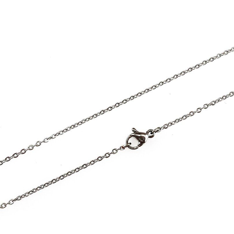 5pcs/lot Stainless Steel Chains Necklace Rainbow / Silver Color Link Chain Jewelry Making