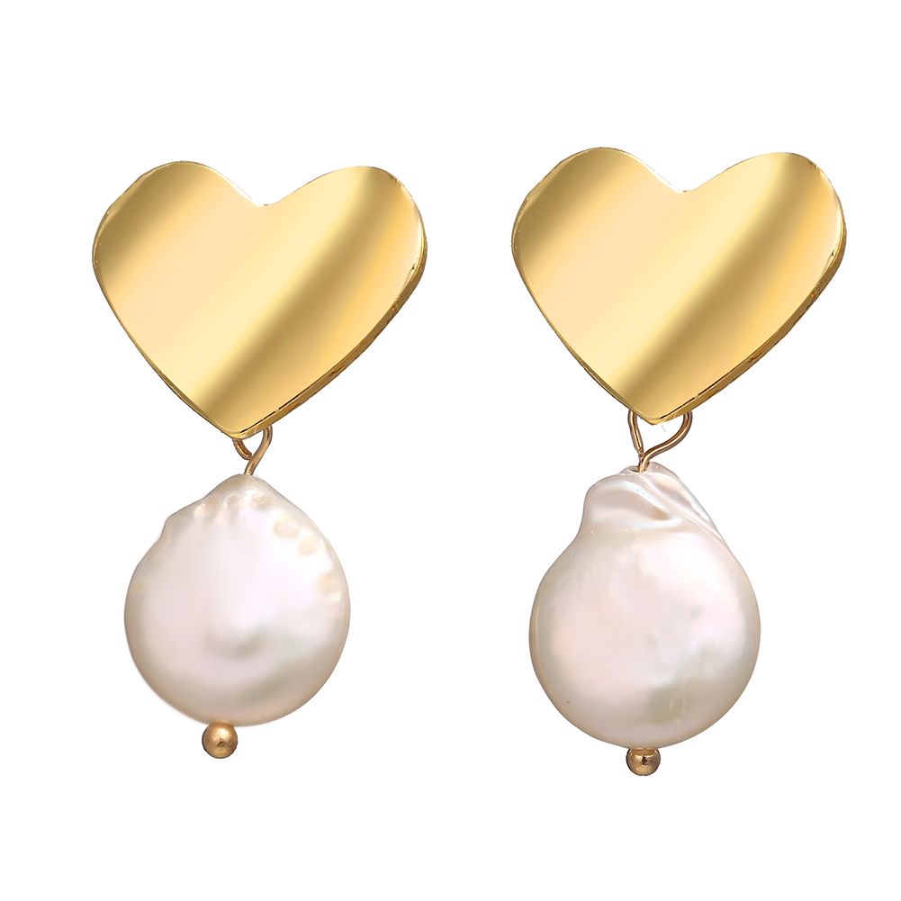 Women Vintage Irregular Imitation Pearl Earrings