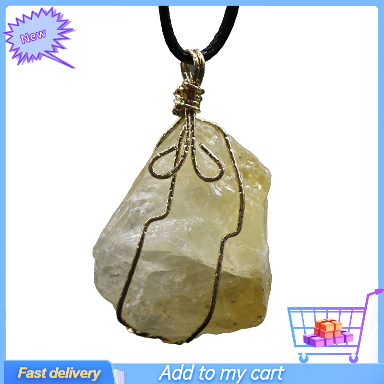 Necklace Pendant Faux Crystal Irregular Stone Shape Unisex Bright Color DIY Jewelry Pendant Jewelry Gifts