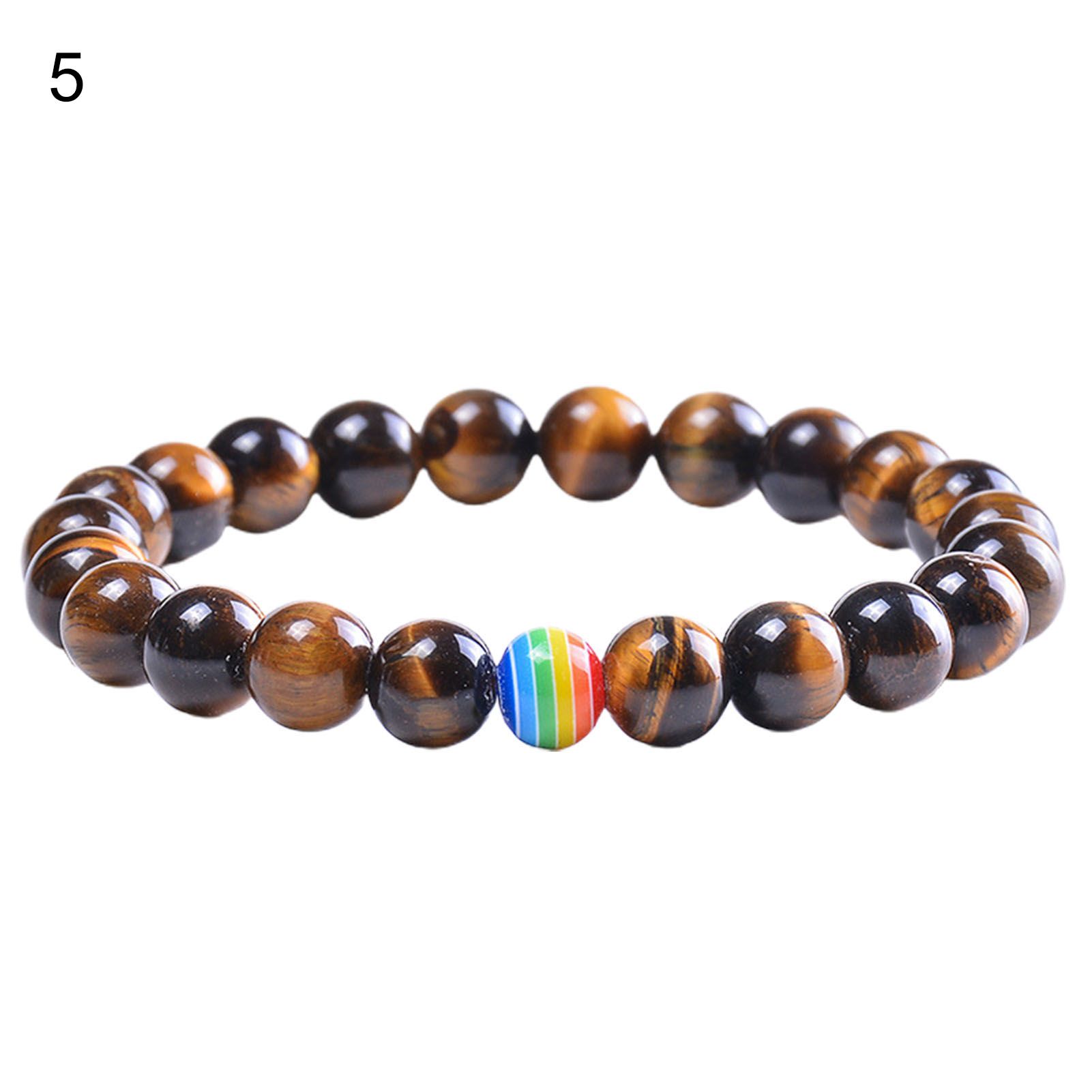 Beads Brelet Adjusle Simple Natural Stone Beads Bangle